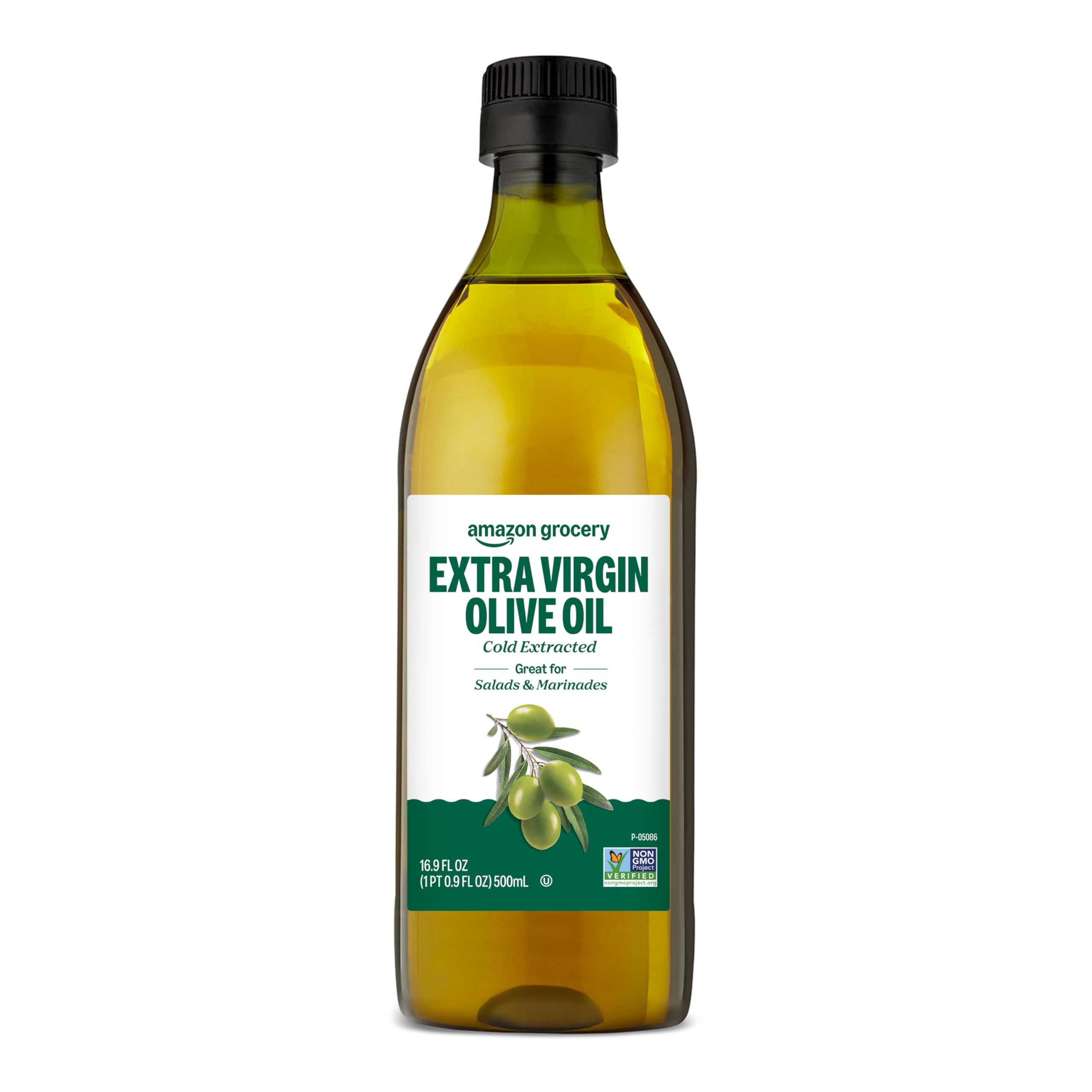 Amazon Grocery extra virgin olive oil bottle for fresh salads and marinades