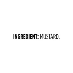 Amazon Grocery ground mustard close-up label highlights pure, single-ingredient spice.