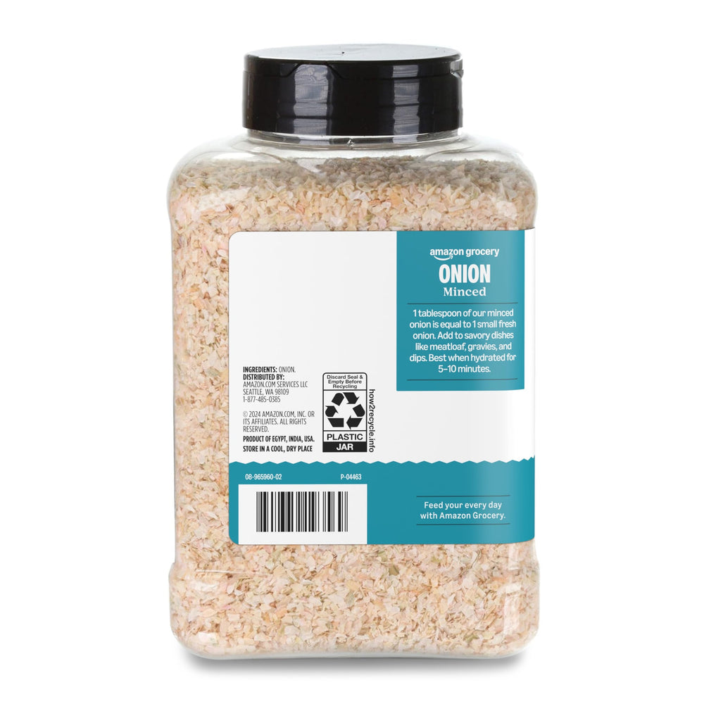 Minced onion used to enrich dips with Amazon Grocery