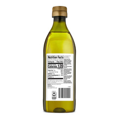 Amazon Grocery olive oil being poured into a pan for sautéing.