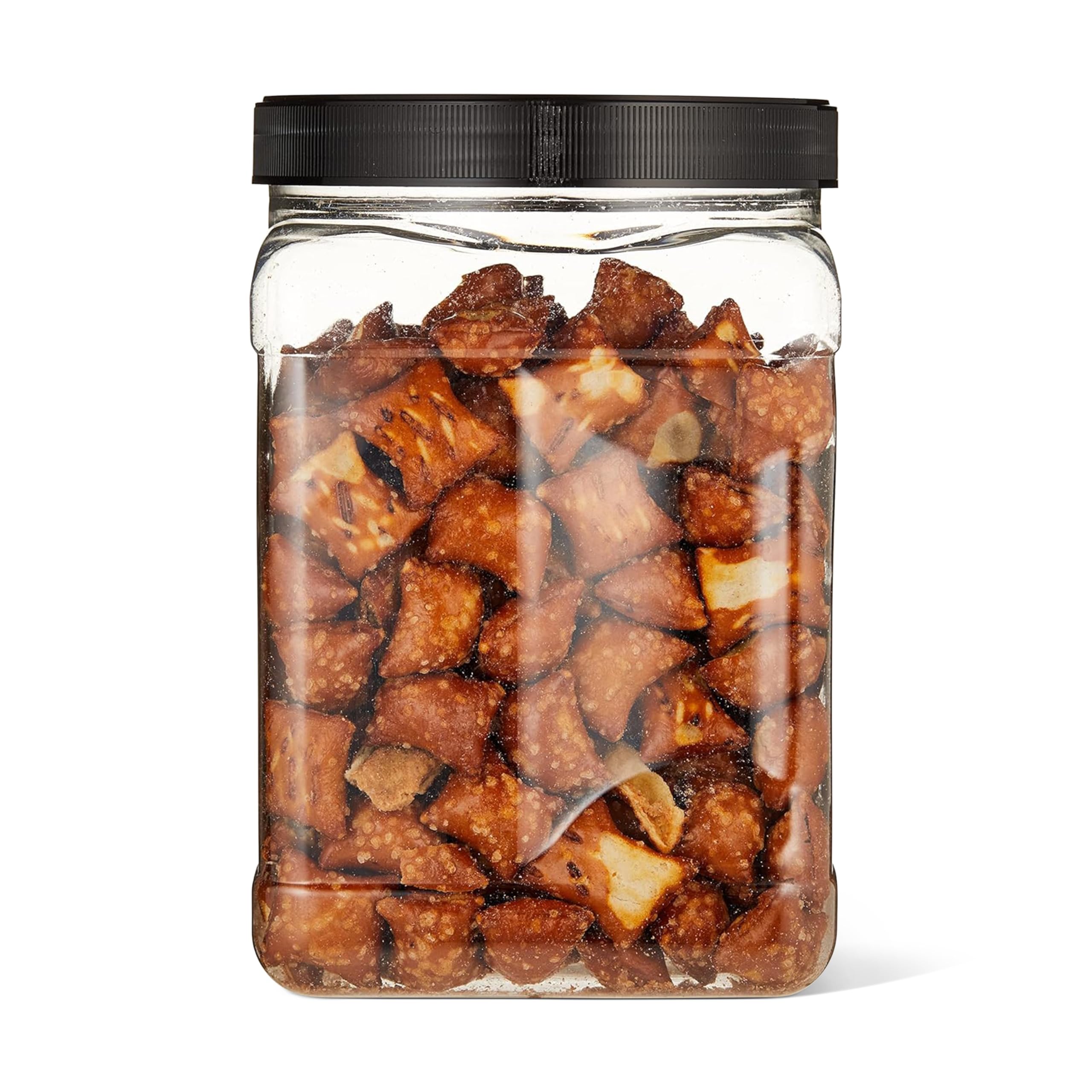 Amazon Grocery bowl of peanut butter filled pretzels at a picnic.