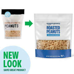 Snack-ready roasted peanuts from Amazon Grocery for quick bites.