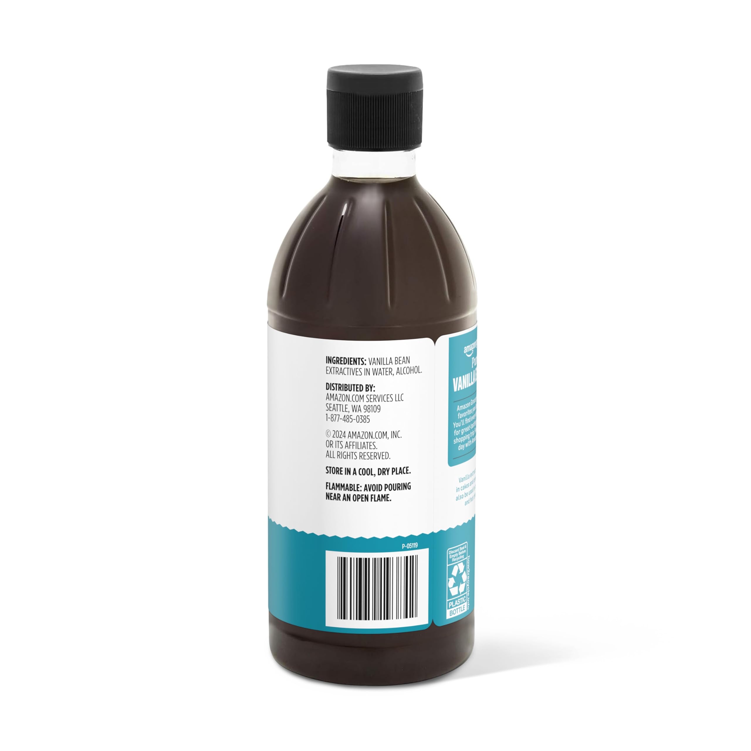 Amazon Grocery vanilla ingredients visual highlight water and alcohol base for extracts