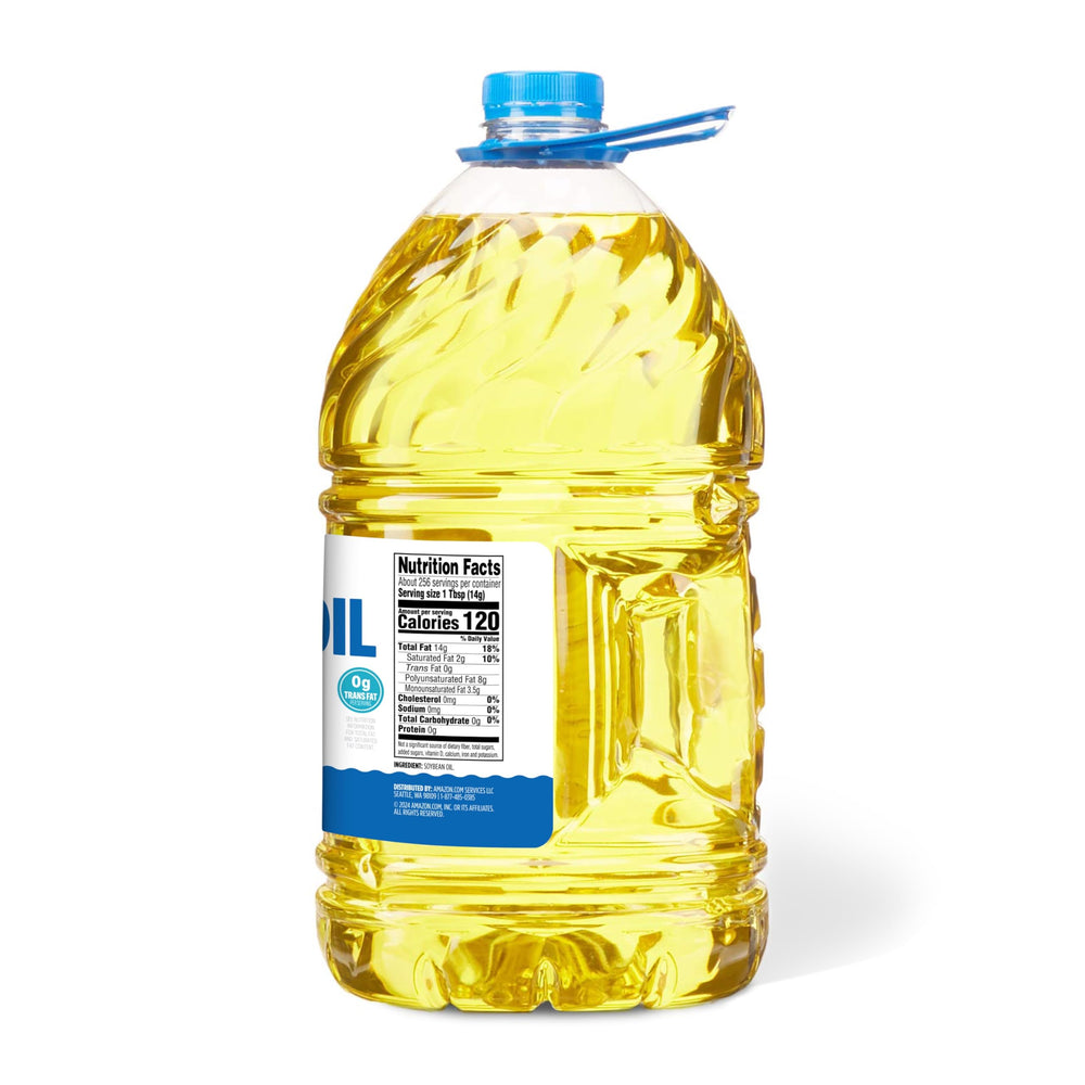 Amazon Grocery Vegetable Oil beside a baking tray for versatile recipes.