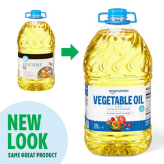 Amazon Grocery Vegetable Oil on the kitchen counter ready for cooking.