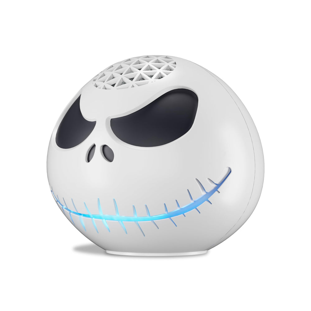 Amazon Jack Skellington shell packaging image shows two-piece assembly with quick start guide.