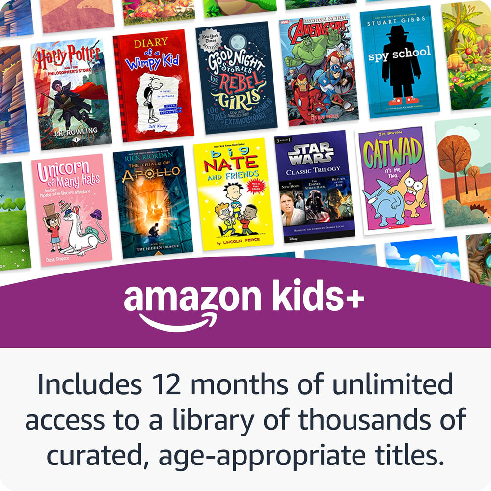 Amazon Kindle Colorsoft Kids library helps kids discover age-appropriate adventures.