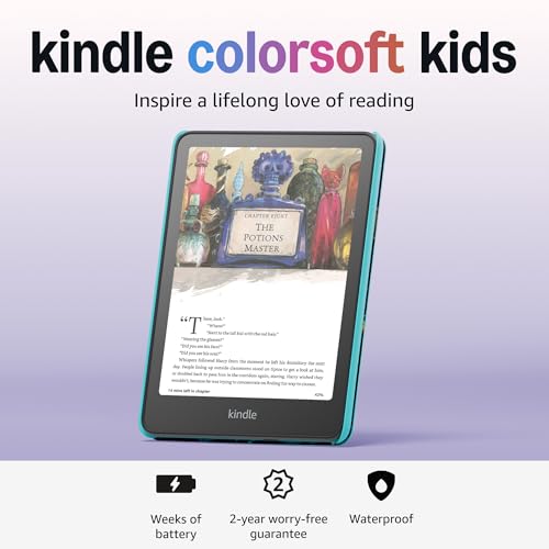 Amazon Kindle Colorsoft Kids reading journey supports independent exploration on trips.