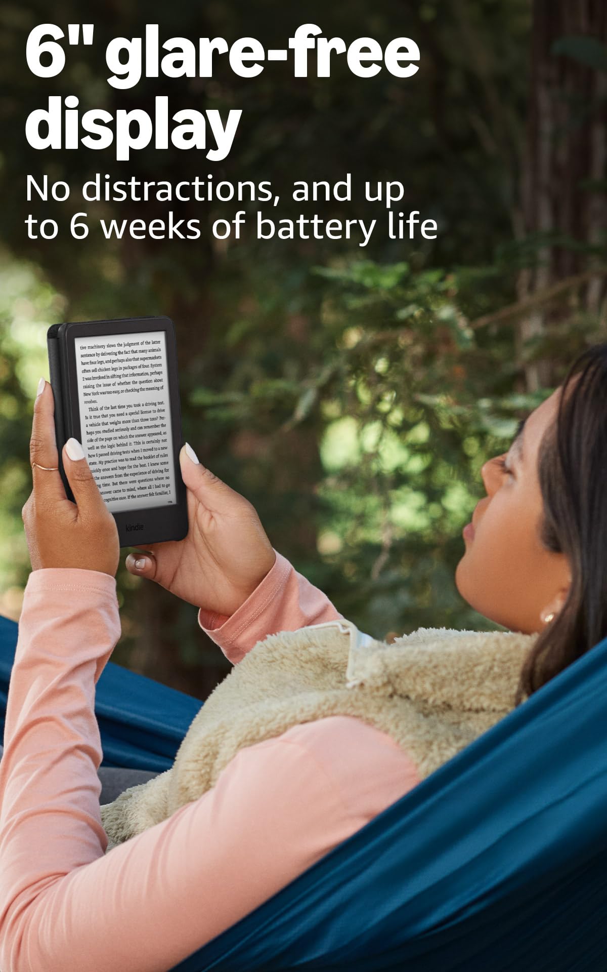 Amazon Kindle distraction-free reading experience minimizes interruptions during use.
