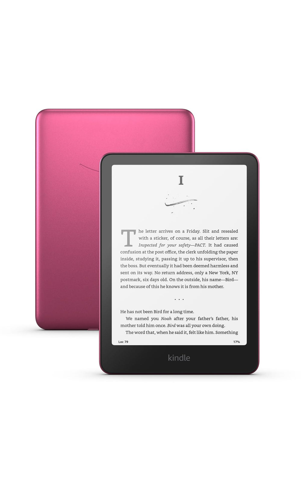 Amazon Kindle Paperwhite Signature Edition front light for reading in any lighting