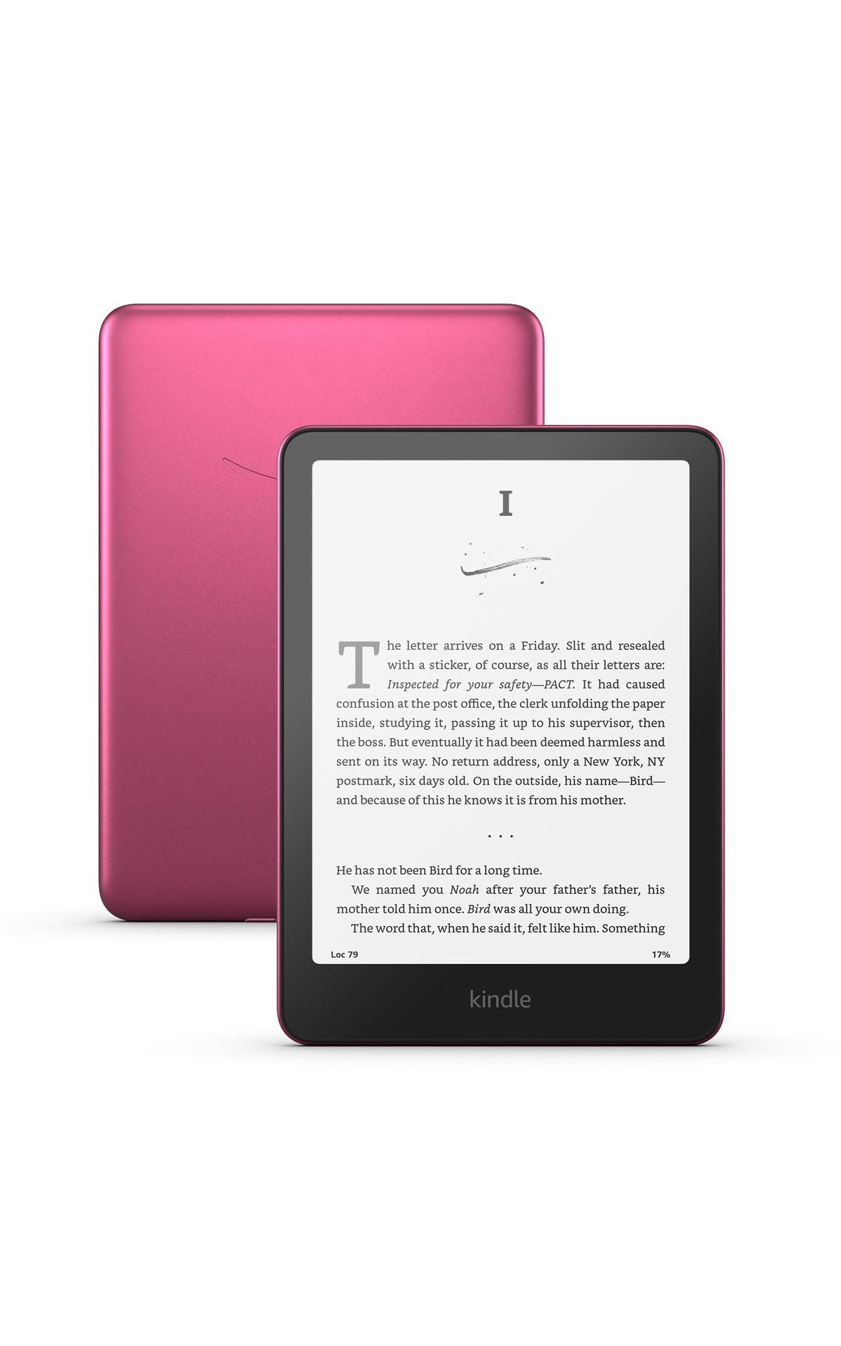 Amazon Kindle Paperwhite Signature Edition front light for reading in any lighting