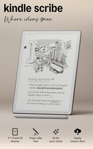 Amazon Kindle Scribe weeks long battery life for extended use