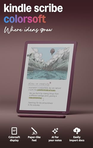 Amazon Kindle Scribe battery lasts weeks for extended reading and writing on the go