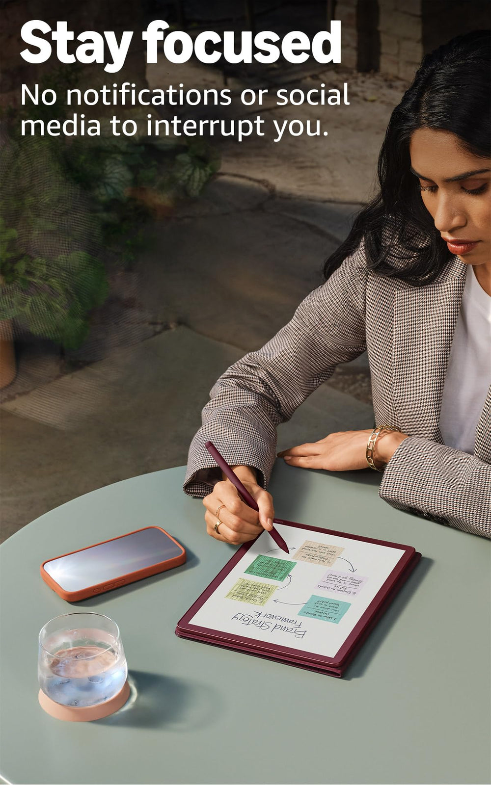 Amazon Kindle Scribe thin and light design stays comfortable during long reading sessions