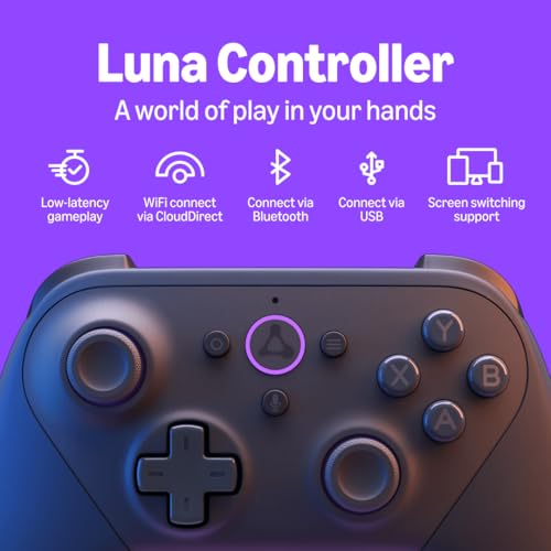 Amazon Luna Controller offset thumbsticks for precise control during fast moves