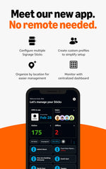 Amazon Signage Stick demonstrates CMS integration for seamless content updates.
