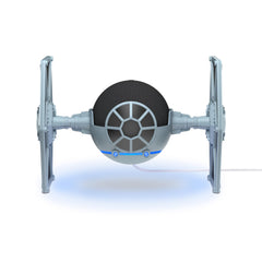Amazon STAR WARS TIE Fighter Hangar diorama enhances the Echo Dot display.