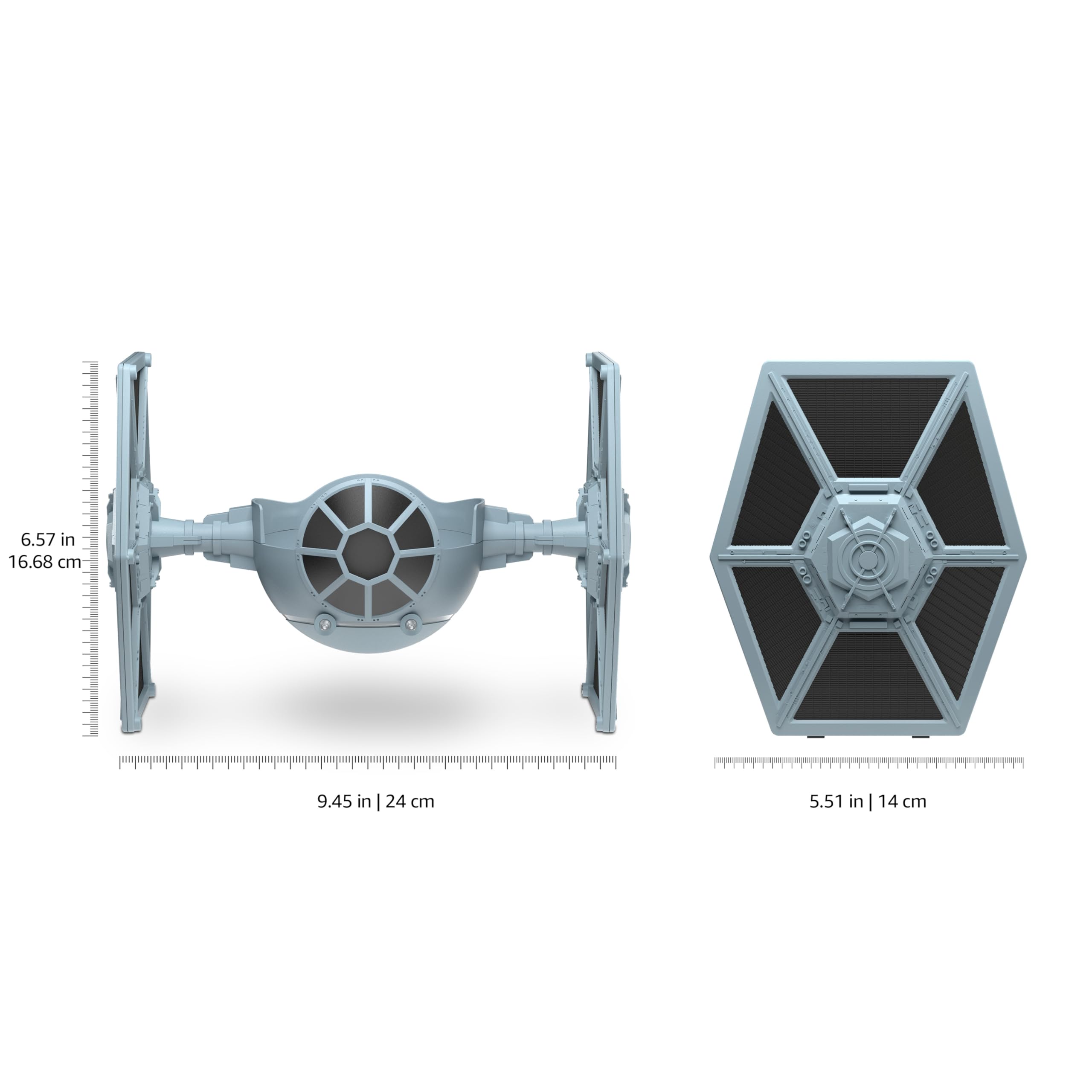 Amazon STAR WARS TIE Fighter Stand keeps Echo Dot accessible during setups.