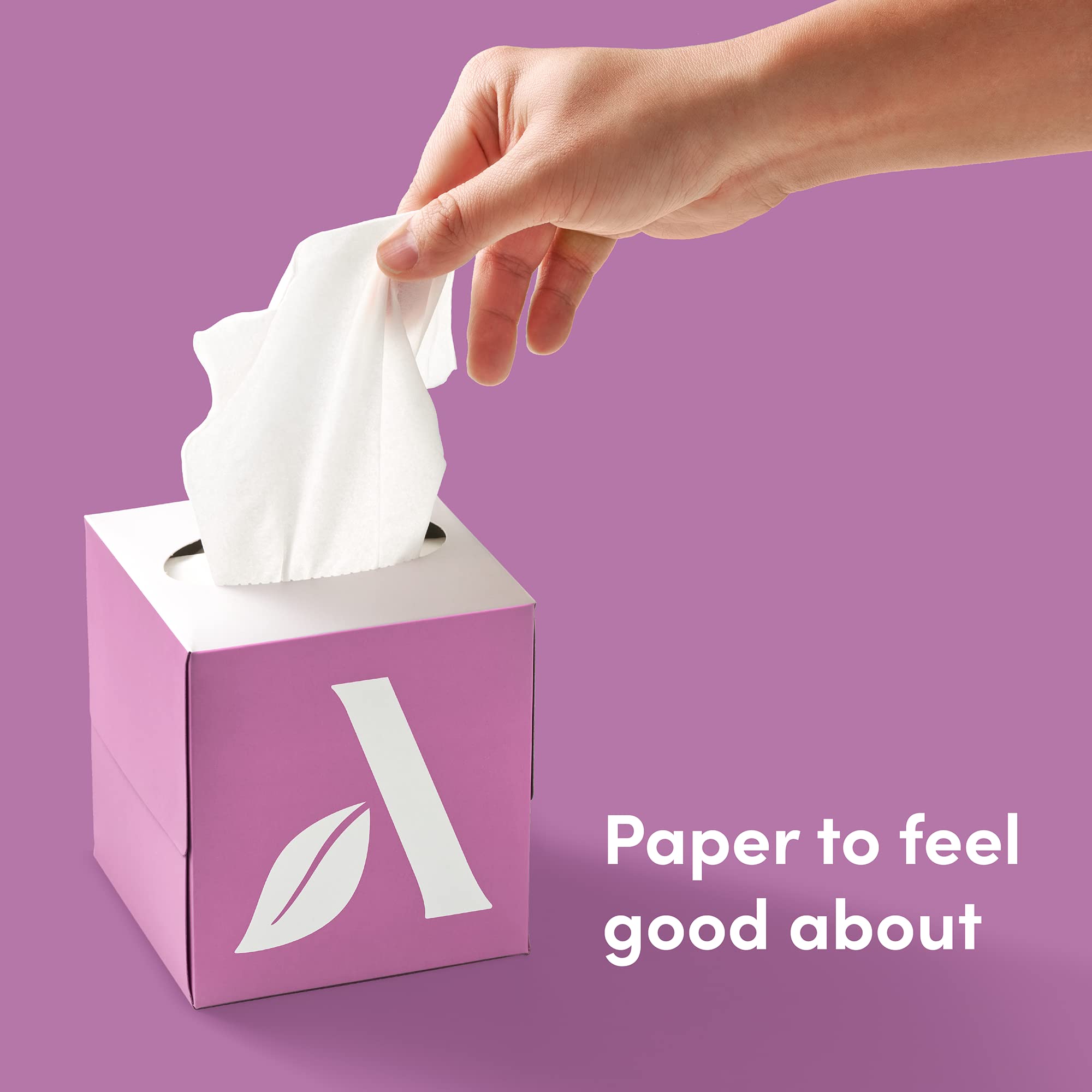 Amazon Aware tissues are safe for sensitive skin.
