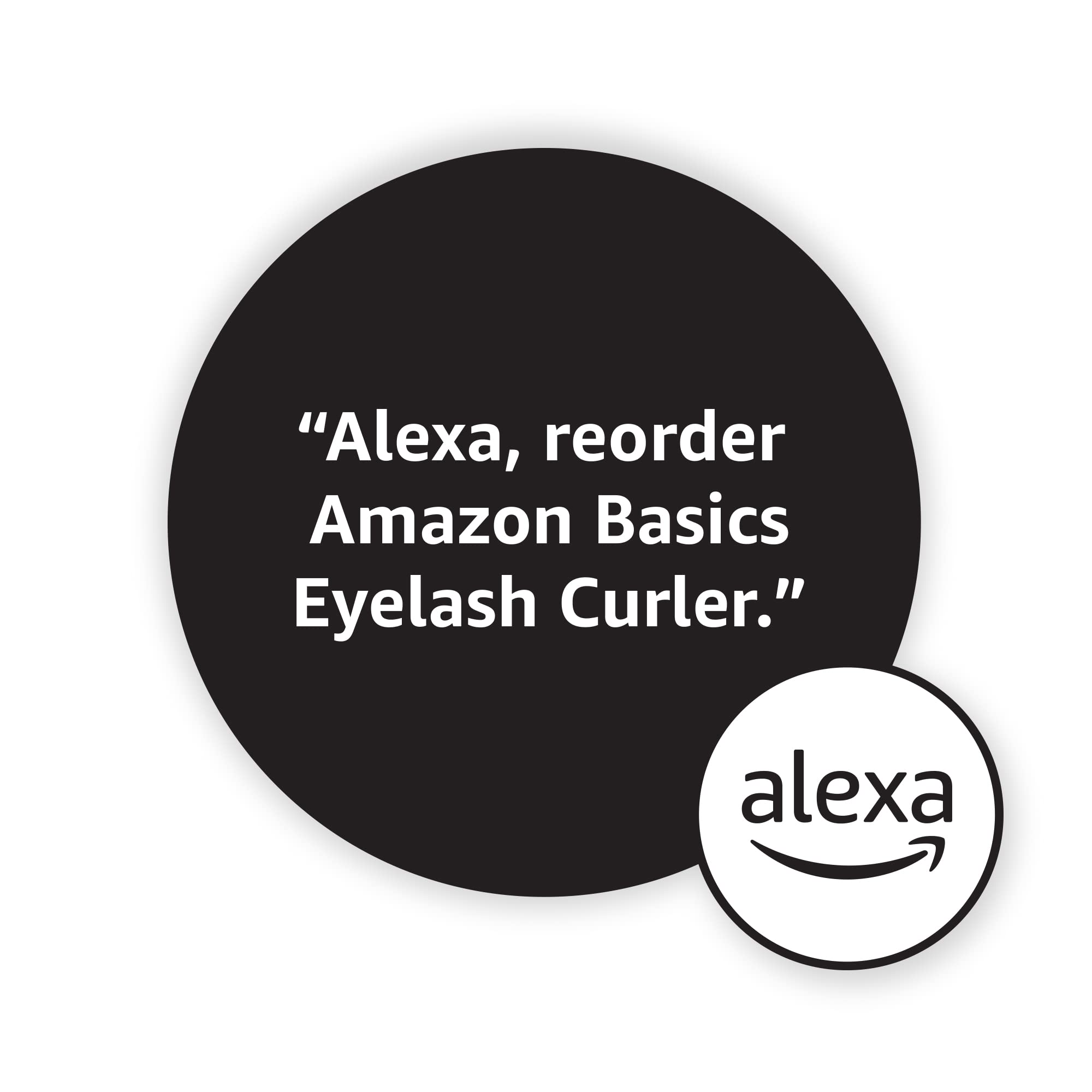 Amazon Basics Eyelash Curler close-up pad highlights thick pads for volume