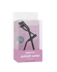 Amazon Basics Eyelash Curler front view shows smooth operation for lift and shape
