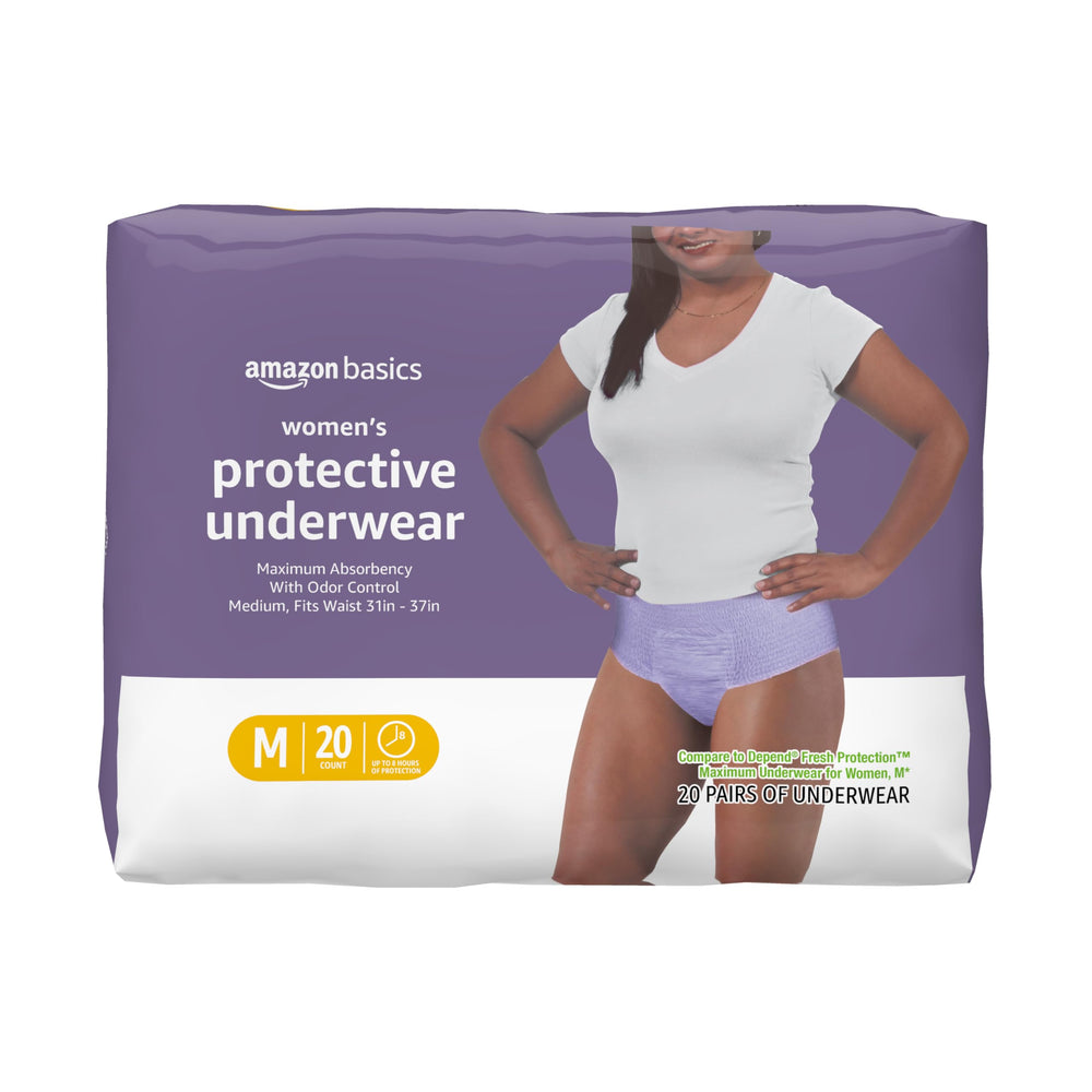 Amazon Basics postpartum underwear for women pack lavender shows discreet protection for daily wear