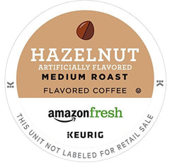 AmazonFresh 80-count K-Cups box front, bulk packaging for value-conscious coffee lovers.