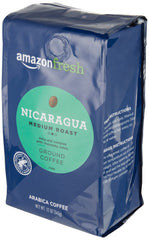 Amazon Fresh Arabica origin Nicaragua label highlights origin and flavor potential.