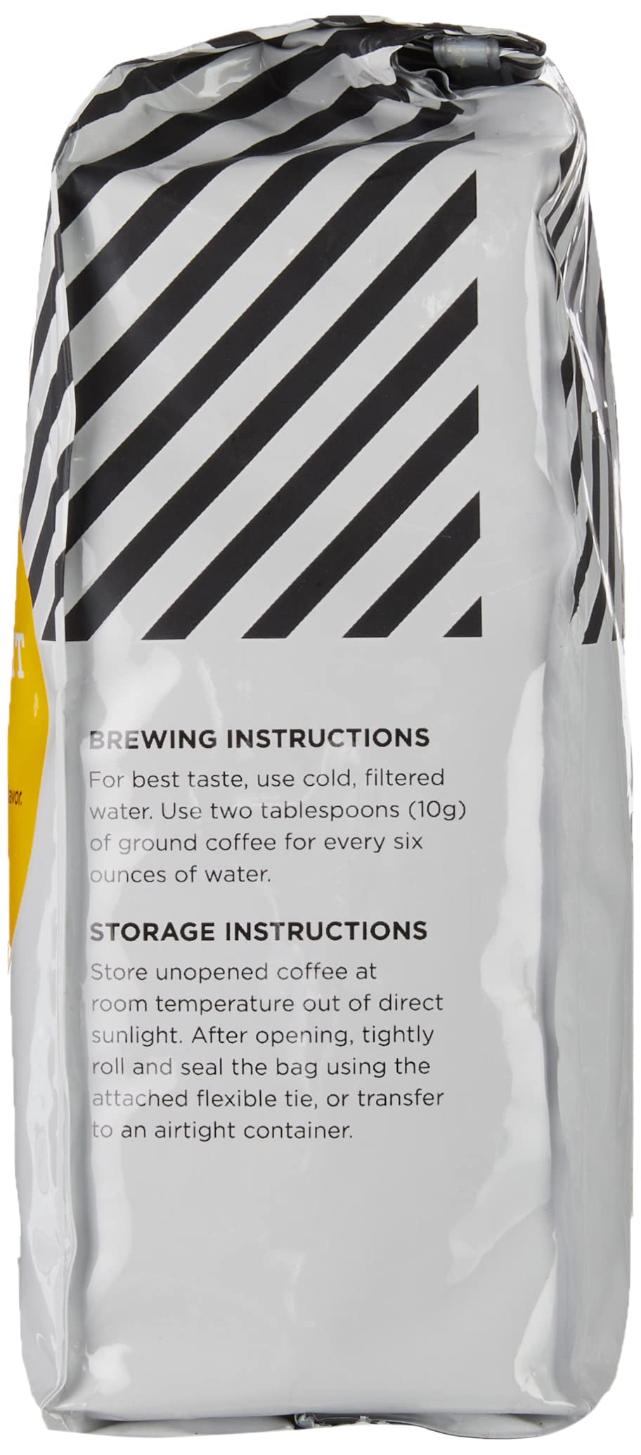 Amazon Fresh Just Bright coffee is roasted and packed in the USA.