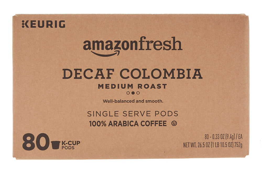 AmazonFresh Keurig-compatible pod in use for quick brews
