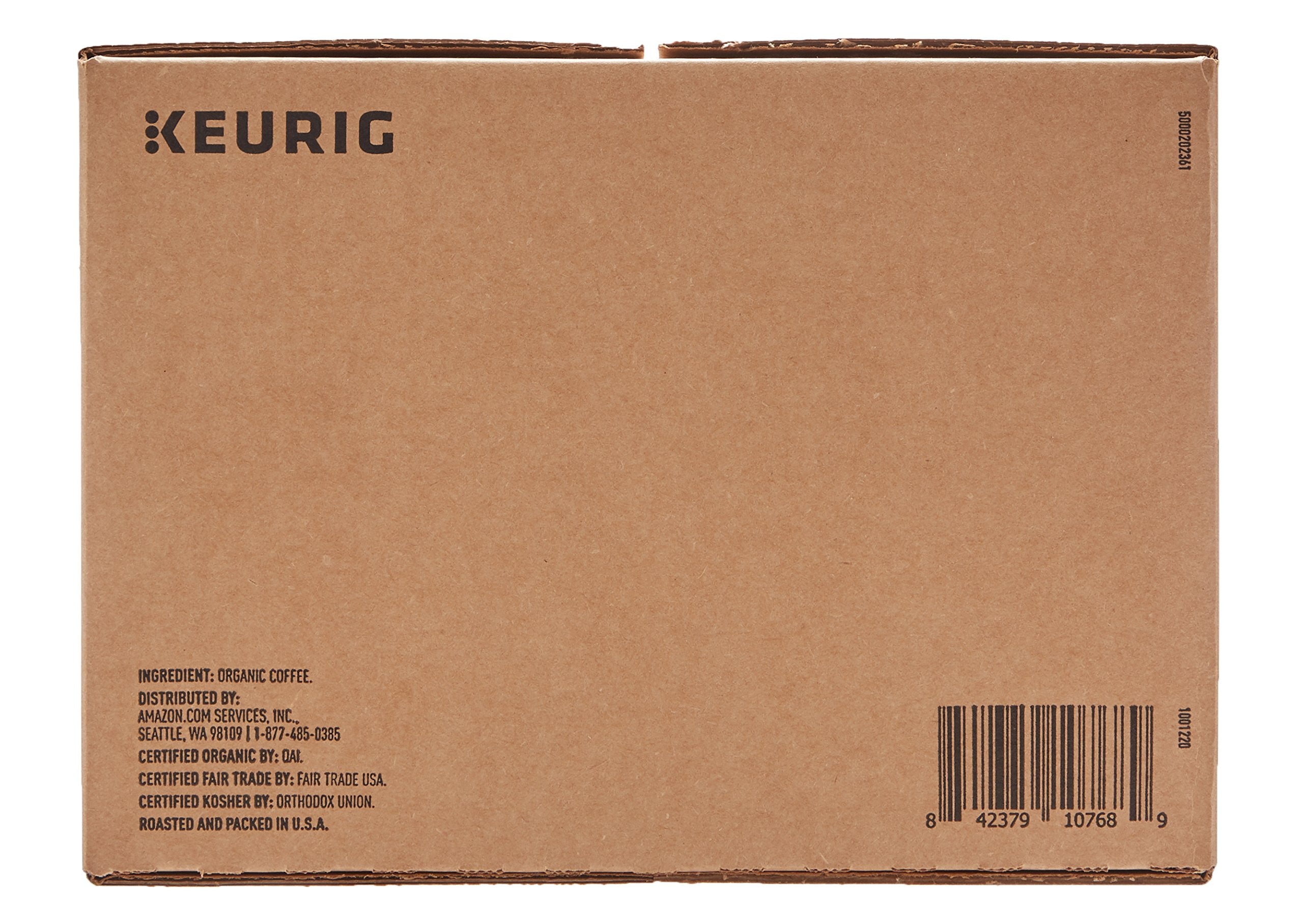 USDA Organic AmazonFresh Peru coffee pods guarantee organic sourcing and a trusted roast.