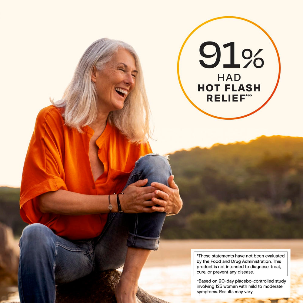 Amberen clinical trial graphic illustrating multi-symptom relief possibilities.