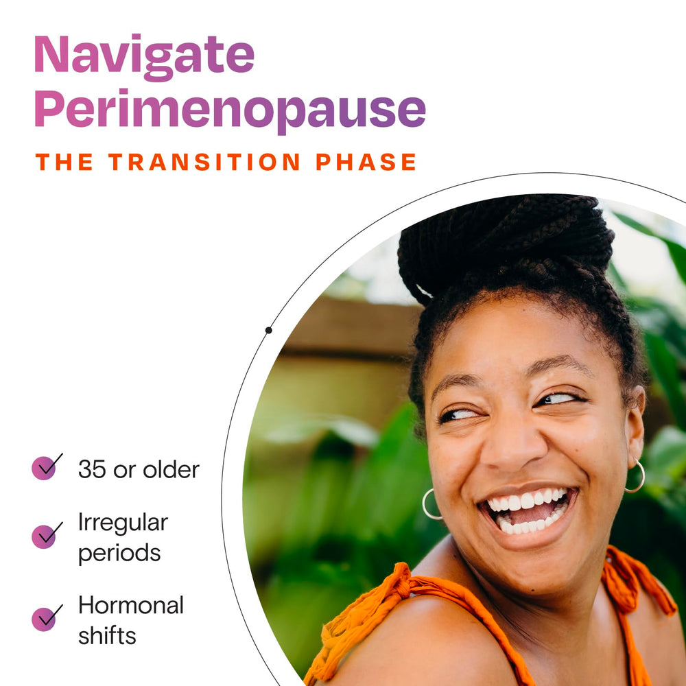 Amberen hormone balance icon indicating drug-free symptom management.