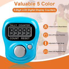 Amble finger clicker counter strap close-up highlighting comfortable wear for long sessions.