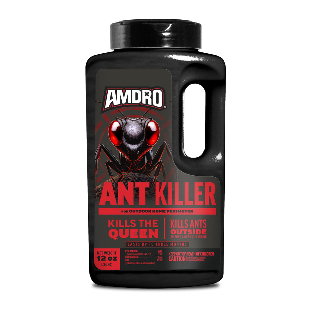 Amdro ant killer outdoor perimeter bait bottle ready to reduce ant activity around your home