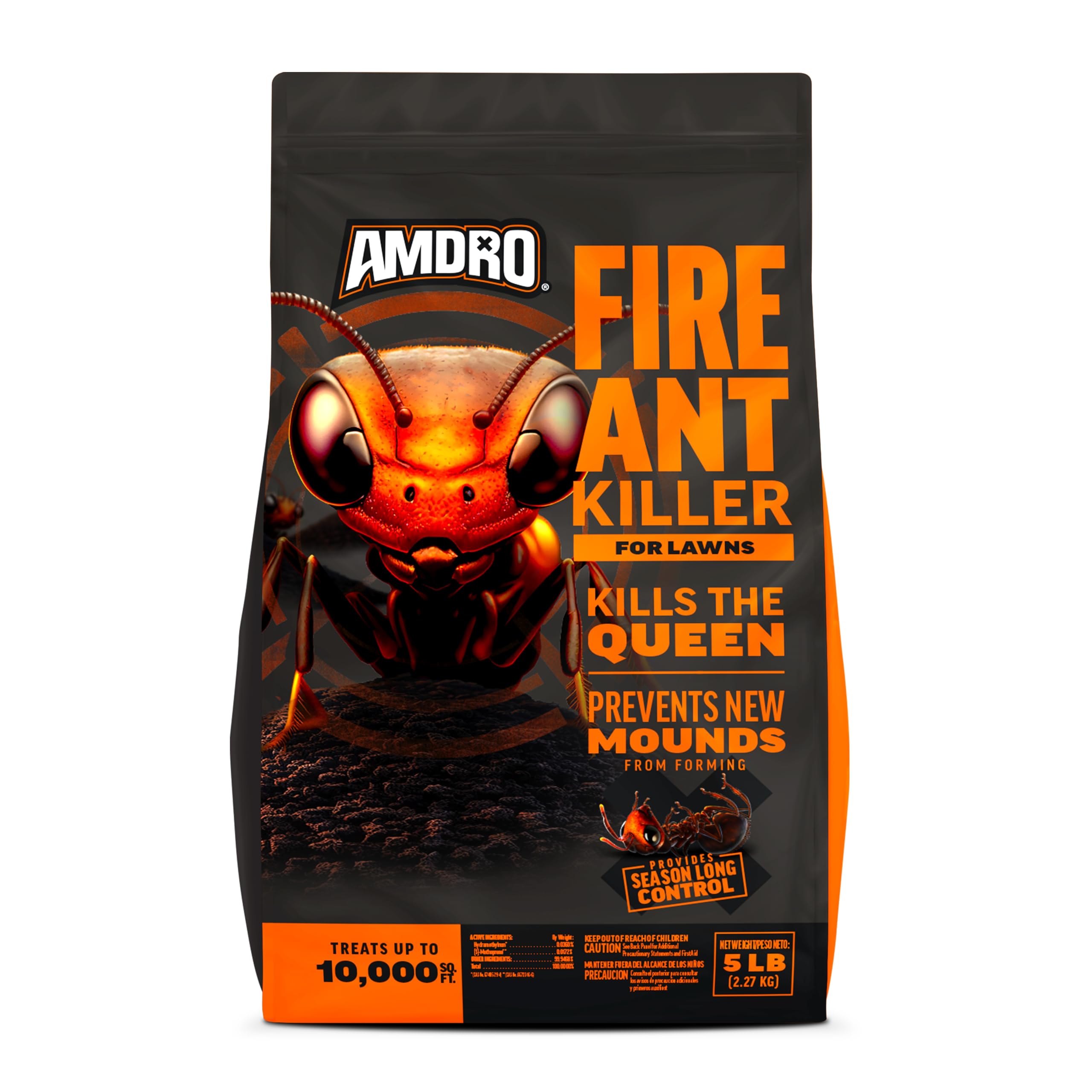 Amdro Fire Ant Killer for Lawns 5lb bag ready for seasonal control.