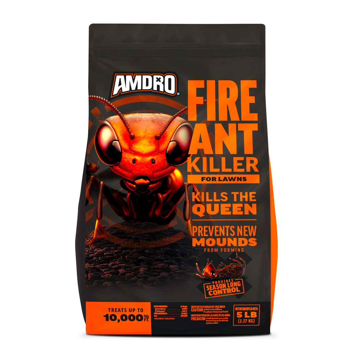 Amdro Fire Ant Killer for Lawns 5lb bag ready for seasonal control.