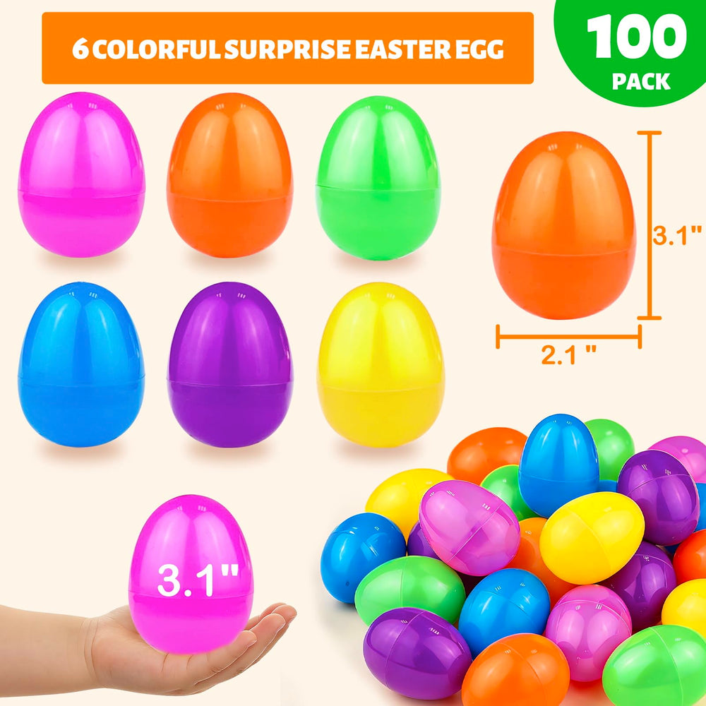 AMENON 3.1-inch Easter egg for large prizes and easy opening.