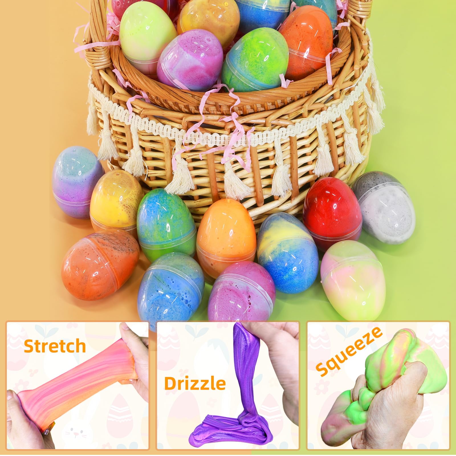 AMENON dual-color butter slime eggs encouraging creative color mixing