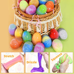 AMENON dual-color butter slime eggs encouraging creative color mixing