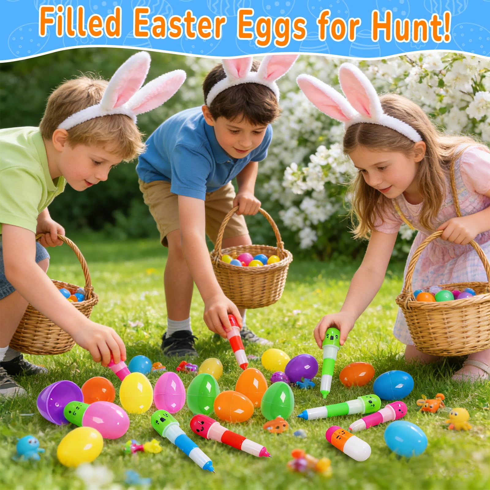 AMENON durable plastic Easter eggs designed for kid-friendly handling
