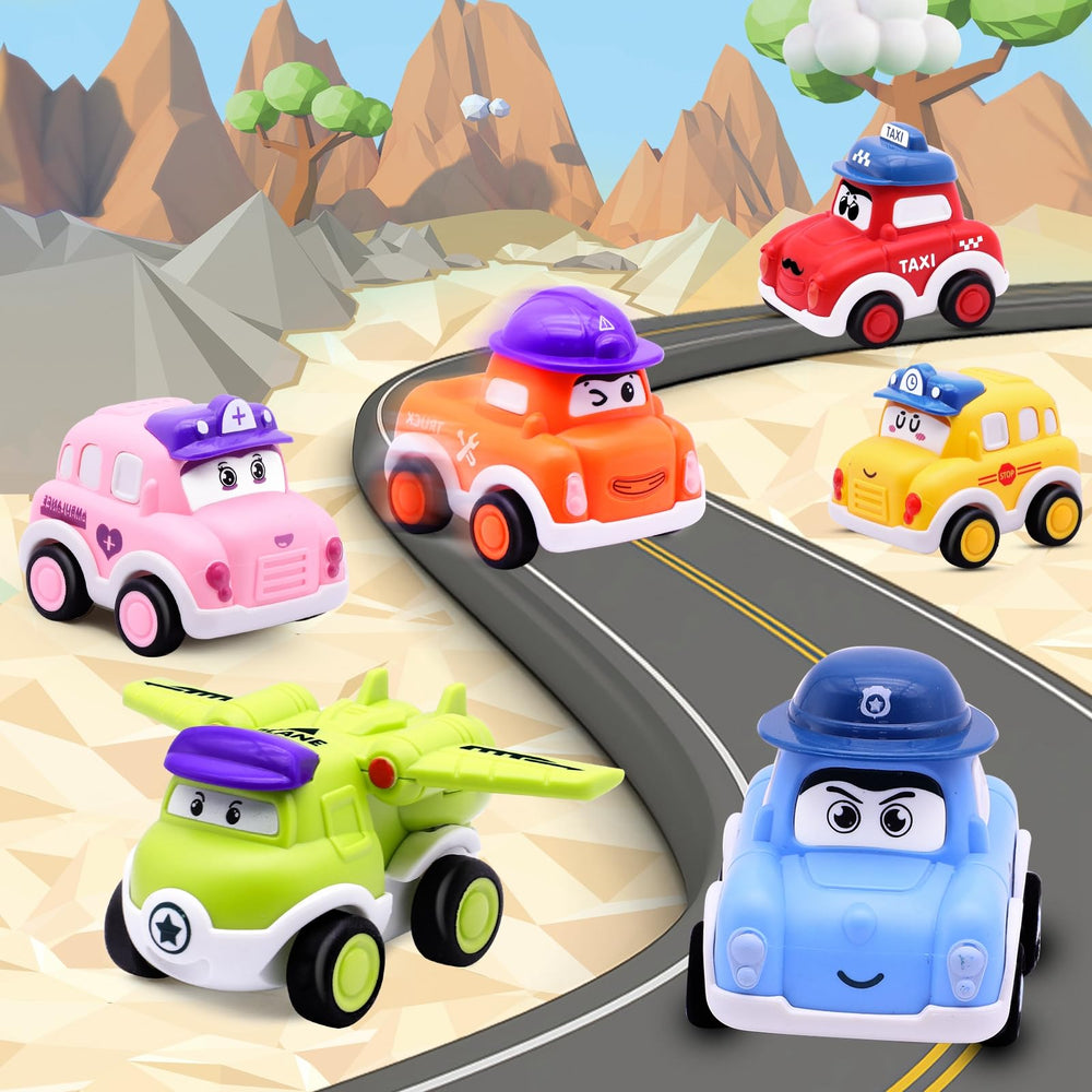 AMENON 3.8 inch blue Easter egg with pull back car, great for egg hunts and gifts