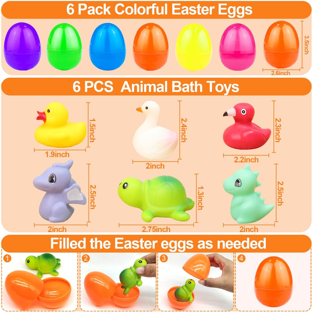AMENON Easter egg filler duck lights up to invite water exploration