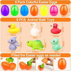 AMENON Easter egg filler duck lights up to invite water exploration