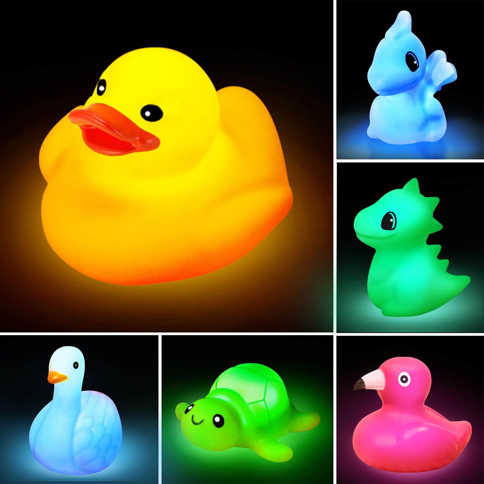 AMENON Easter egg filler flamingo glows on touch for splash ready play