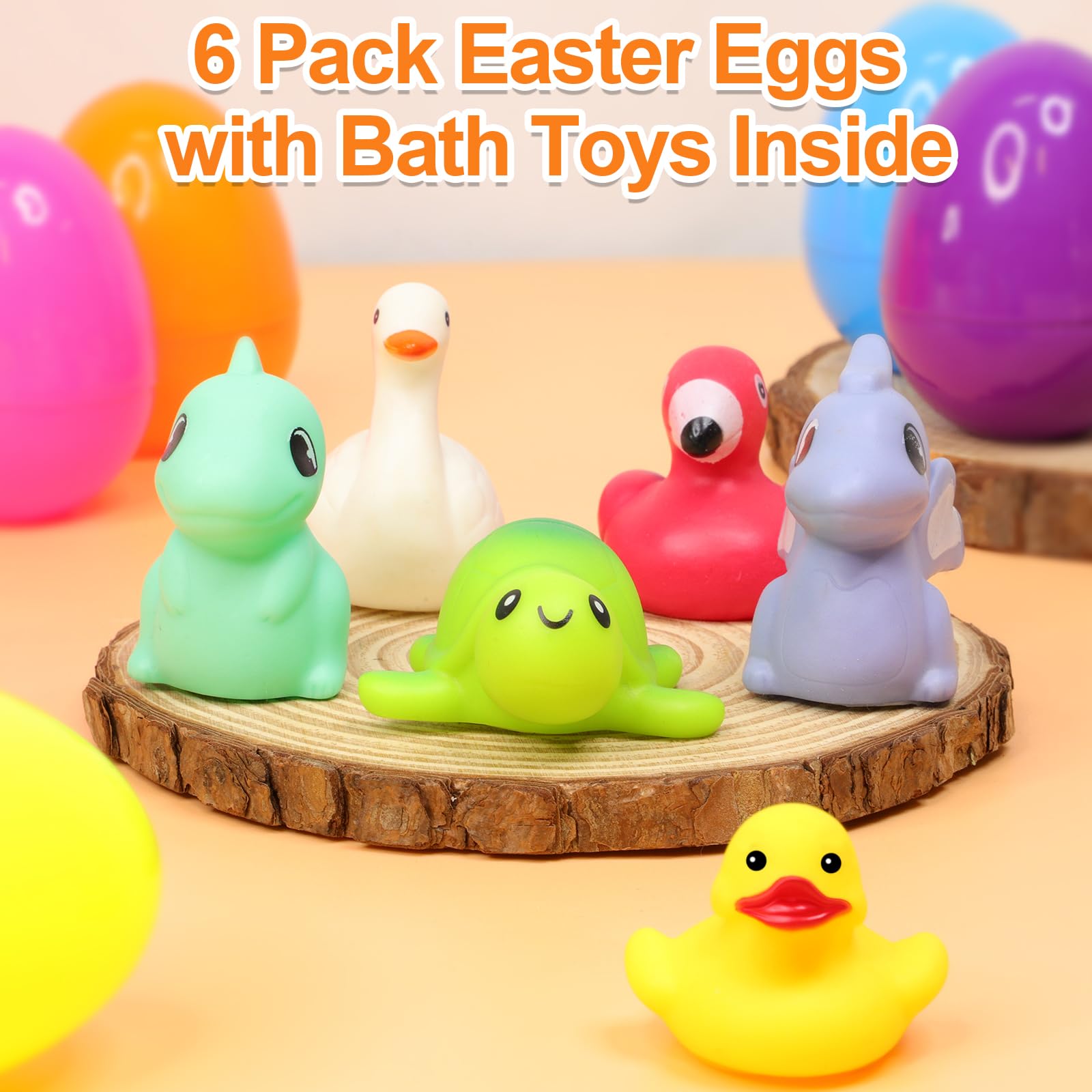 AMENON Easter egg filler pterosaur glows for dinosaur themed bath fun