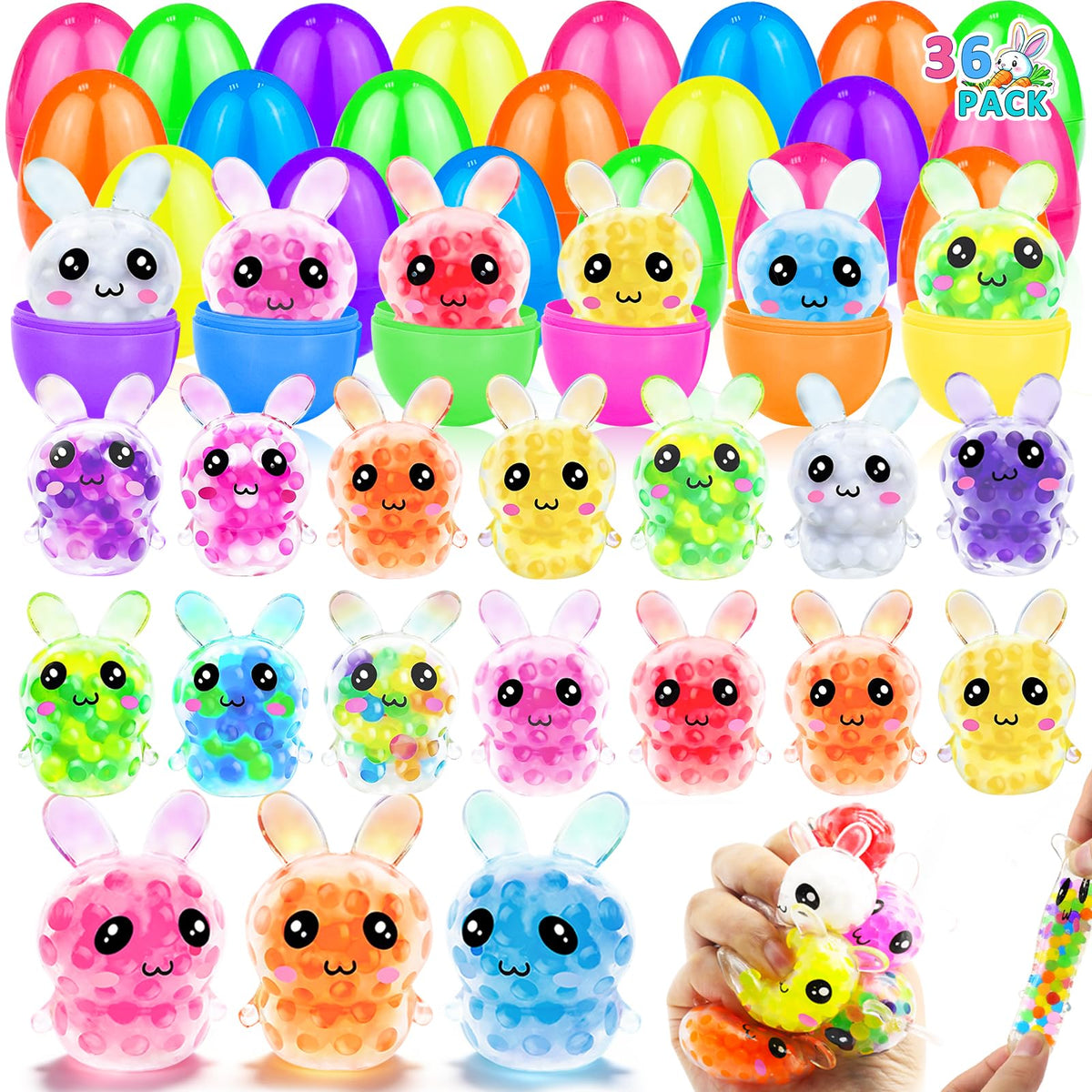 AMENON Easter eggs prefilled with toys ready for festive egg hunts