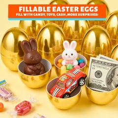 AMENON Easter eggs in blue, orange, red inner colors add playful surprise.