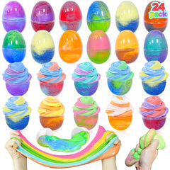 AMENON Easter eggs butter slime collection for egg hunts and sensory play