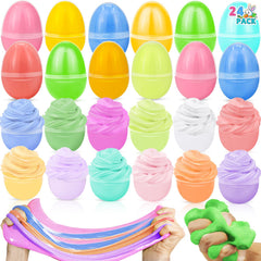 AMENON Easter eggs with butter slime inside for colorful egg hunts and sensory play.